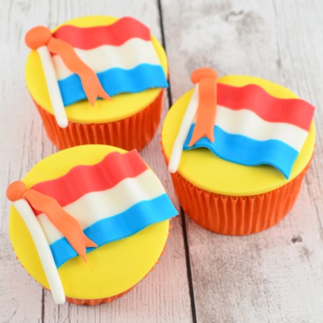 Cupcakes met Nederlandse vlag
